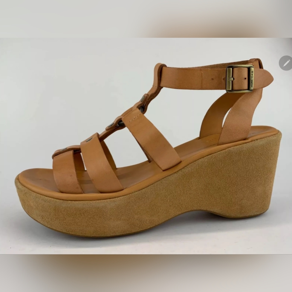 Kork-Ease Women's Tan Ankle Strap Sandals Size 8
